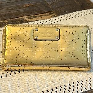Kate Spade Metro Gold Zippy Wallet